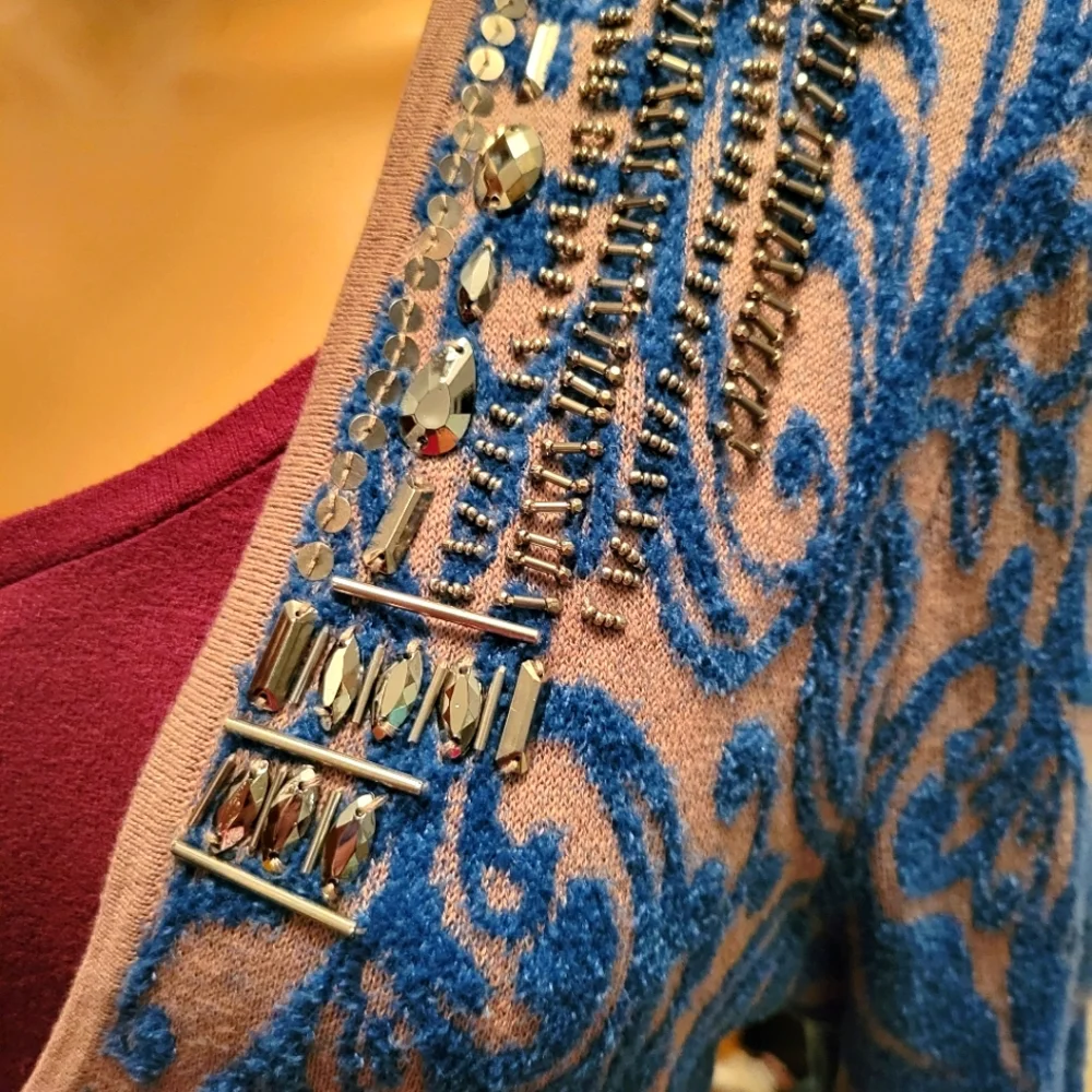 Chico's Size 2 Long Cardigan